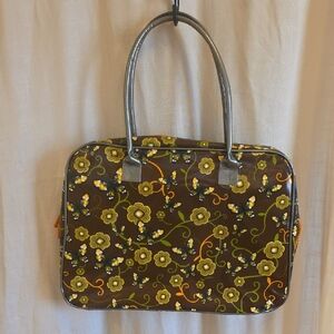 Decodelire Floral Brown Laptop Bag